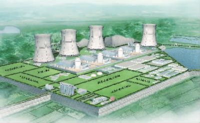 小墨山核電廠效果圖。（本版圖片由湖南核電有限公司提供）